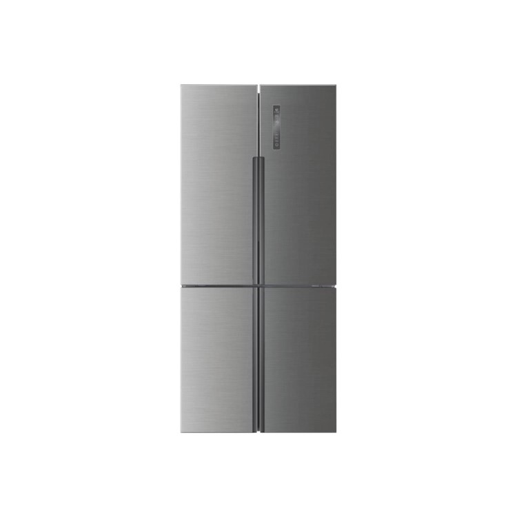 Refurbished Haier HTF-556DP6 Freestanding 456 Litre 70/30 Frost Free American Fridge Freezer Silver