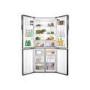 Refurbished Haier HTF-556DP6 Freestanding 456 Litre 70/30 Frost Free American Fridge Freezer Silver