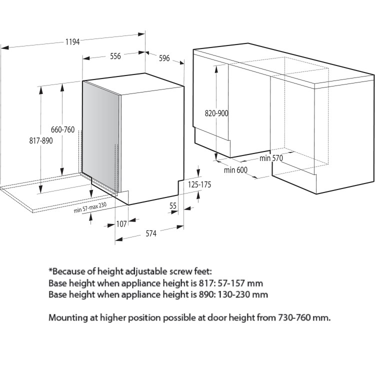 Hisense Integrated Dishwasher