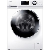 Refurbished Haier HWD100-BP14636 Freestanding 10/6KG 1400 Spin Washer Dryer White