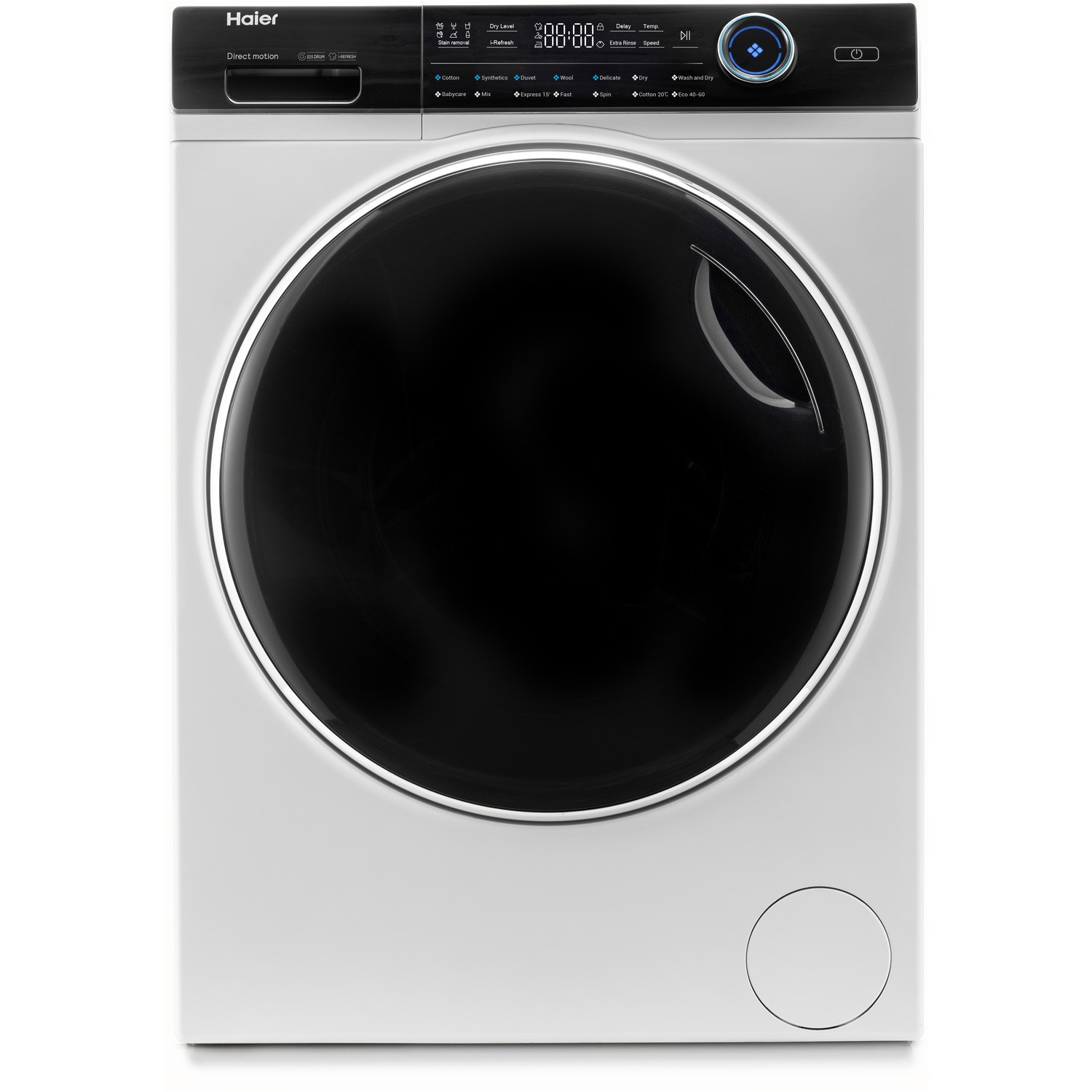 Refurbished Haier HWD80-B14979 Freestanding 8/5KG 1400 Spin Washer Dryer White