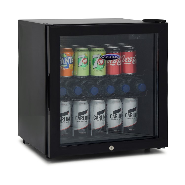 Refurbished Ice King DF48K 48 Litre Table Top Mini Drinks Fridge - Black