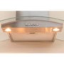 GRADE A1 - Indesit 60cm Curved Glass Chimney Hood - Stainless Steel