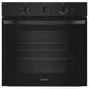 A1/IO233BUK Refurbished Indesit Click&Clean Electric Single Fan Oven - Black