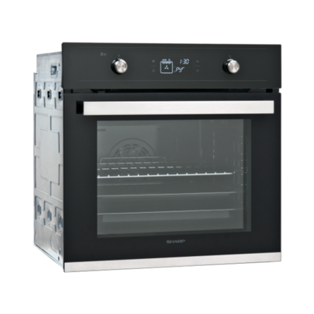 Refurbished Sharp K-61V28BM1-EN 60cm Single Built In Electric Oven