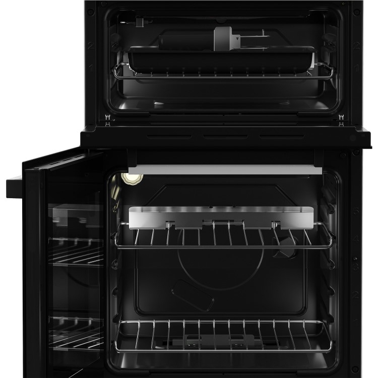 Beko 50cm Double Cavity Gas Cooker - Silver