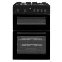 Refurbished Beko KDG611K 60cm Gas Cooker Black