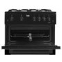 Refurbished Beko KDG611K 60cm Gas Cooker Black