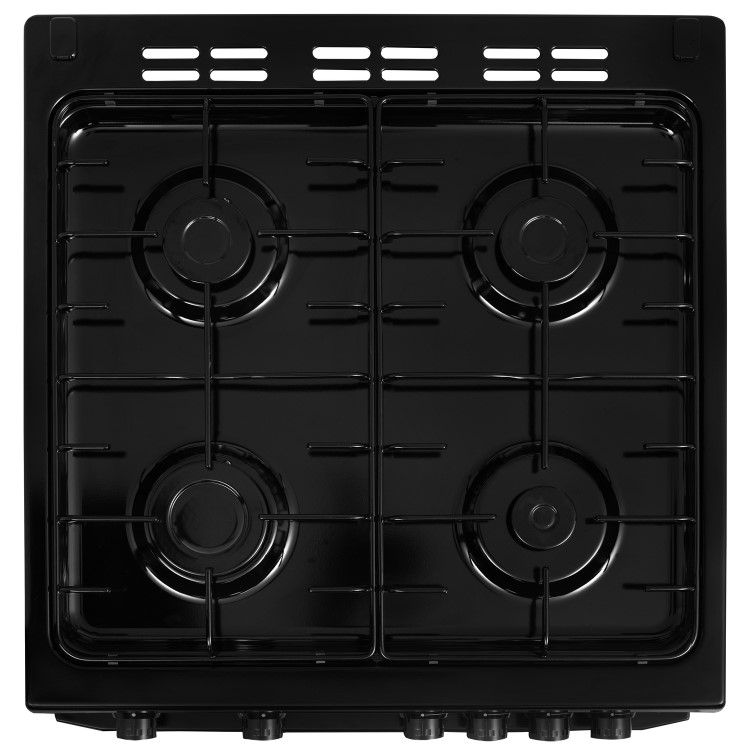Refurbished Beko KDG611K 60cm Gas Cooker Black