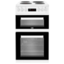 Beko 50cm Double Oven Electric Cooker - White