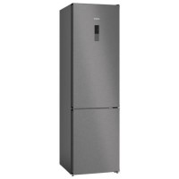 GRADE A1 - Siemens iQ300 363 Litre 70/30 Freestanding Fridge Freezer - Black Steel