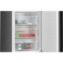 GRADE A1 - Siemens iQ300 363 Litre 70/30 Freestanding Fridge Freezer - Black Steel