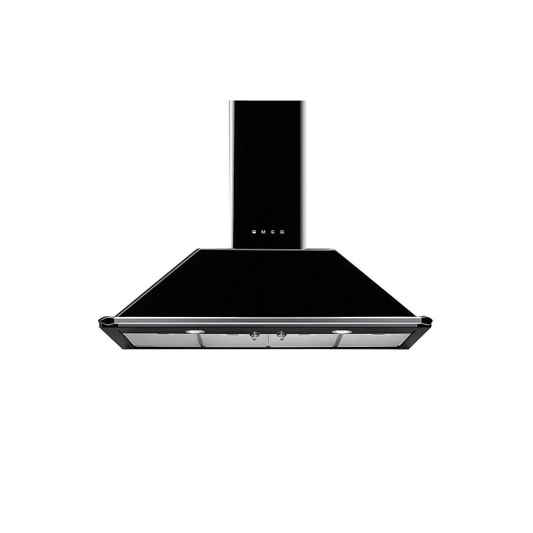 Smeg Victoria 110cm Chimney Range Cooker Hood - Black