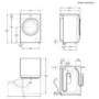 Refurbished AEG 7000 Series ProSteam 8kg Wash 5kg Dry Washer Dryer - White