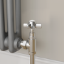 Maesta Chrome Modern Manual Angled Valves pair