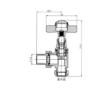 Maesta Chrome Modern Manual Angled Valves pair