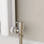 Refurbished Elego Chrome Modern Manual Angled Radiator Valves pair