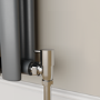 Refurbished Elego Chrome Modern Manual Angled Radiator Valves pair