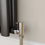 Refurbished Elego Chrome Modern Manual Angled Radiator Valves pair