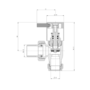 Refurbished Elego Chrome Modern Manual Angled Radiator Valves pair