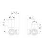 Refurbished Elego Chrome Modern Manual Corner Radiator Valves With Lockshield