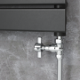 Refurbished - Maesta Chrome Traditional Manual Straight Radiator Valves (pair)