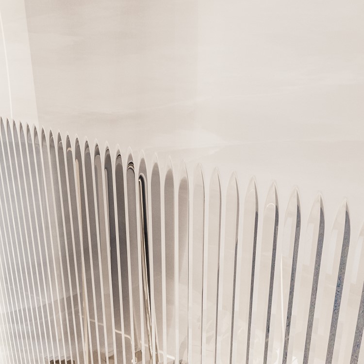 800mm Ribbed / Fluted Glass Right Hand Hinged Door Shower Enclosure 8mm Glass - Matira