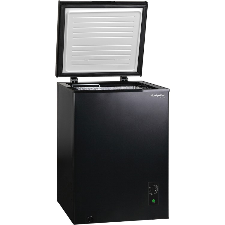 Refurbished Montpellier MCF99BK Freestanding 99 Litre Chest Freezer Black