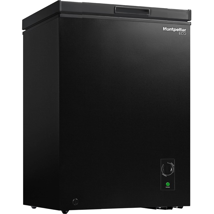 Refurbished Montpellier MCF99BK Freestanding 99 Litre Chest Freezer Black