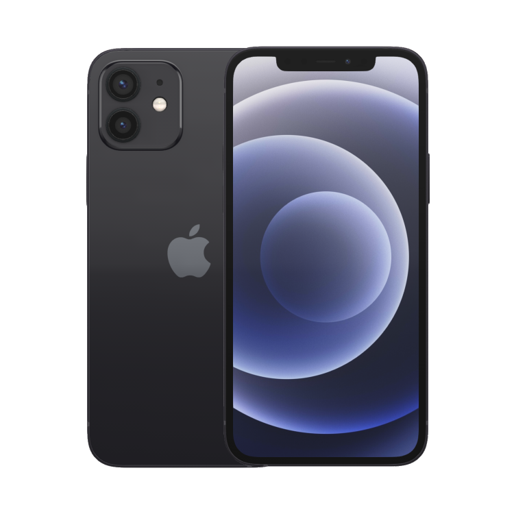 Refurbished Apple iPhone 12 64GB 5G SIM Free Smartphone - Black
