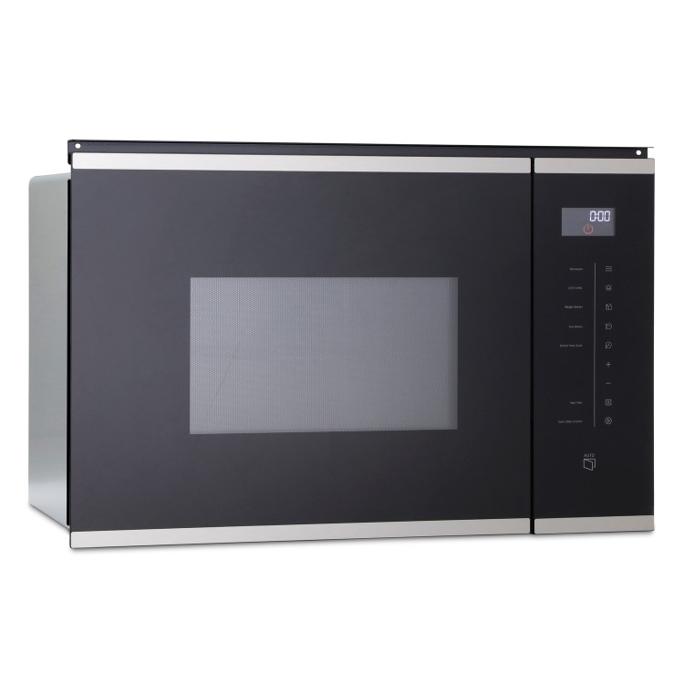 Refurbished Montpellier MWBI73B Built In 25L With Grill 900W Microwave Black 