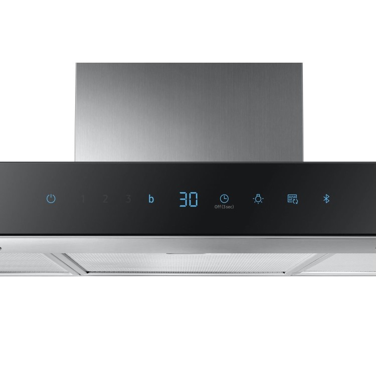 Samsung 90cm Slimline Chimney Cooker Hood with Auto Connectivity - Stainless Steel