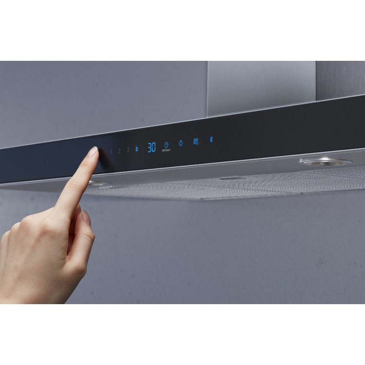 Samsung 90cm Slimline Chimney Cooker Hood with Auto Connectivity - Stainless Steel
