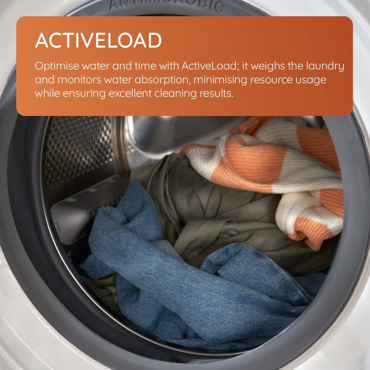 Refurbished Hotpoint ActiveCare NM11948GCAUK Freestanding 9KG 1400 Spin Washing Machine Graphite