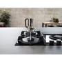 GRADE A1 - Elica NikolaTesla Flame 88cm Gas Venting Hob with Built-In Extractor Fan - Black
