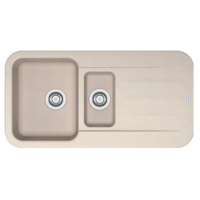 ONLY OPENED - Franke PBG651CF Pebel 1.5 Bowl Reversible Drainer Fragranite Composite Sink In Coffee