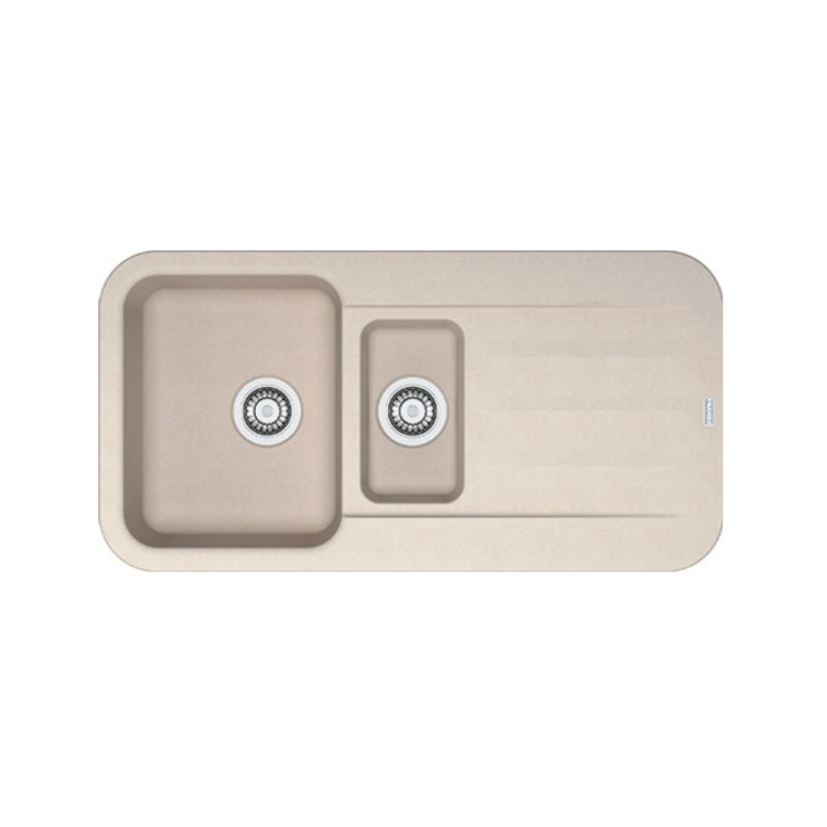 ONLY OPENED - Franke PBG651CF Pebel 1.5 Bowl Reversible Drainer Fragranite Composite Sink In Coffee