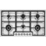 Refurbished Smeg Classic Stainless Steel 6 Hob Gas Burner