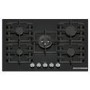 GRADE A1 - Bosch Series 6 75cm 5 Burner Gas Hob - Black Glass