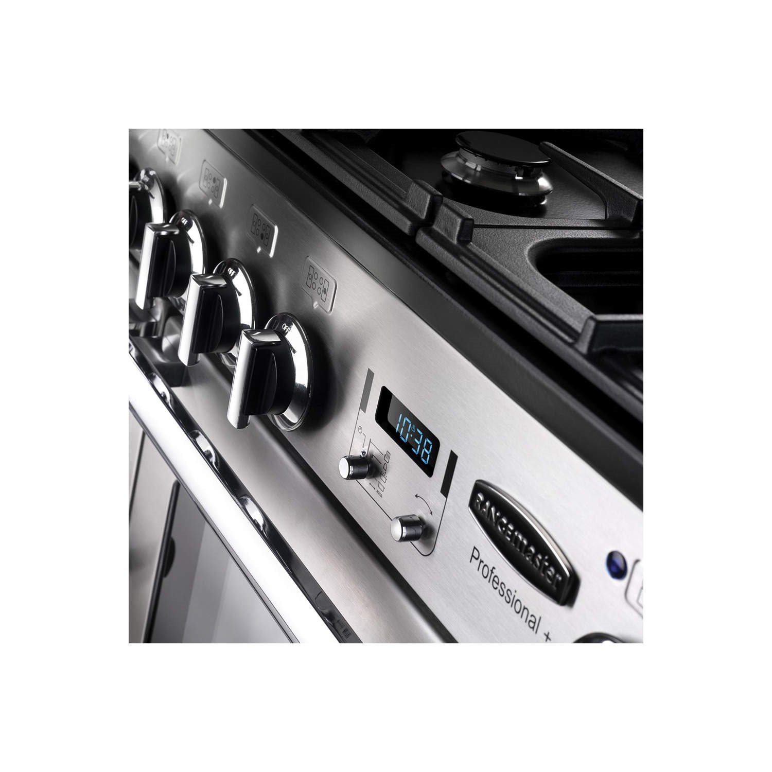 Rangemaster PROP110EISS/C Professional Plus Stainless Steel with Chrome Trim 110cm Electric Induction Range Cooker