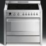 GRADE A2 - Light cosmetic damage - Smeg A1PYID-7 Opera 90cm Electric Range Cooker With Induction Hob - Stainless Steel