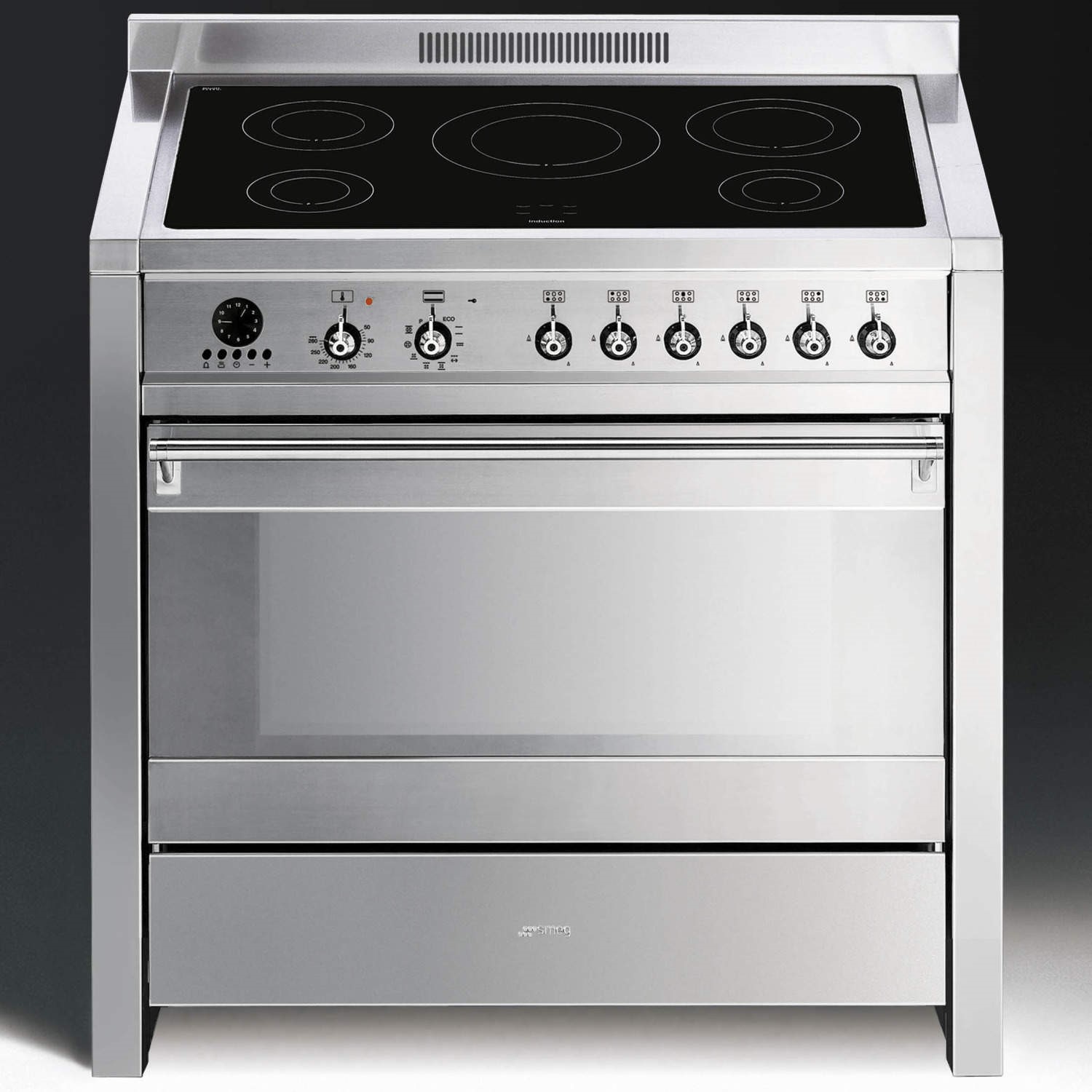 Smeg A1pyid 7 Opera 90cm Electric Range Cooker With Induction Hob