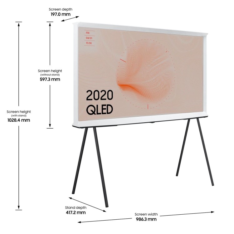 Refurbished Samsung The Serif 43" 4K Ultra HD with HDR10+ QLED TV Plus Smart TV