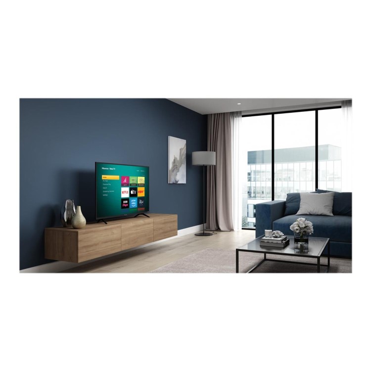 Refurbished Hisense Roku 55" 4K Ultra HD with HDR LED Freeview Play Smart TV