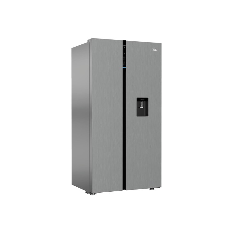 Refurbished Beko RASGD242PX Freestanding 554 Litre 50/50 Frost Free Fridge Freezer Stainless Steel