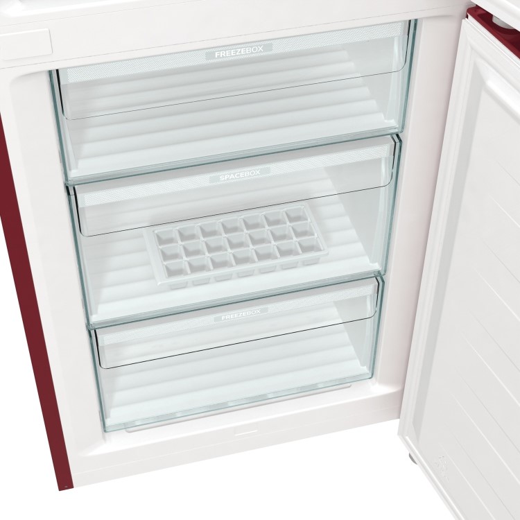 Hisense 300 Litre 60/40 Freestanding Fridge Freezer - Red