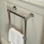 ONLY OPENED - Chrome Vertical Traditional Towel Radiator 700 x 400mm - Regent