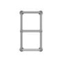 ONLY OPENED - Chrome Vertical Traditional Towel Radiator 700 x 400mm - Regent