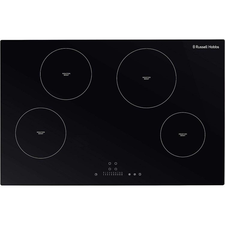 Refurbished Russell Hobbs Midnight RH77IH501B 77cm Black Glass Induction Hob