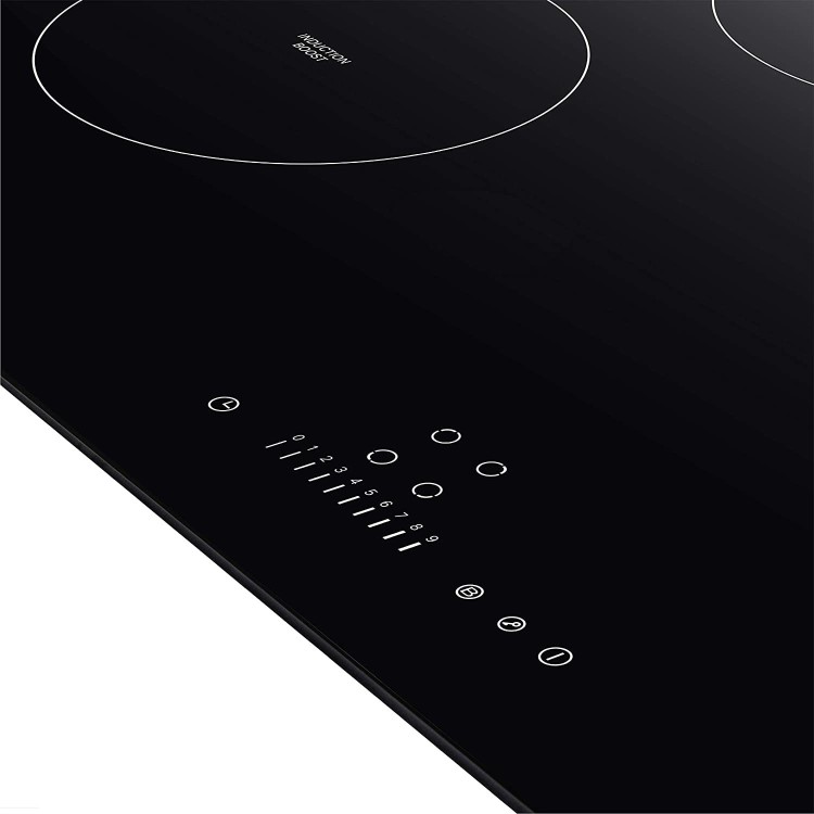 Refurbished Russell Hobbs Midnight RH77IH501B 77cm Black Glass Induction Hob
